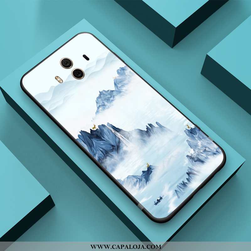 Capas Huawei Mate 10 Criativas Malha Telemóvel Azul, Capa Huawei Mate 10 Slim Online