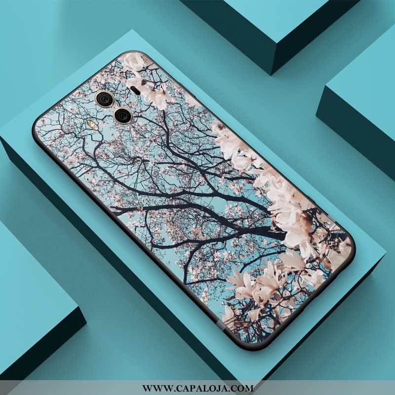 Capas Huawei Mate 10 Criativas Malha Telemóvel Azul, Capa Huawei Mate 10 Slim Online