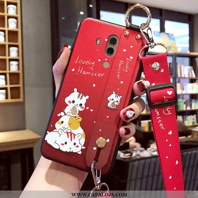 Capas Huawei Mate 10 Pro Personalizada Slim Rosa Fosco, Capa Huawei Mate 10 Pro Desenho Animado Prom