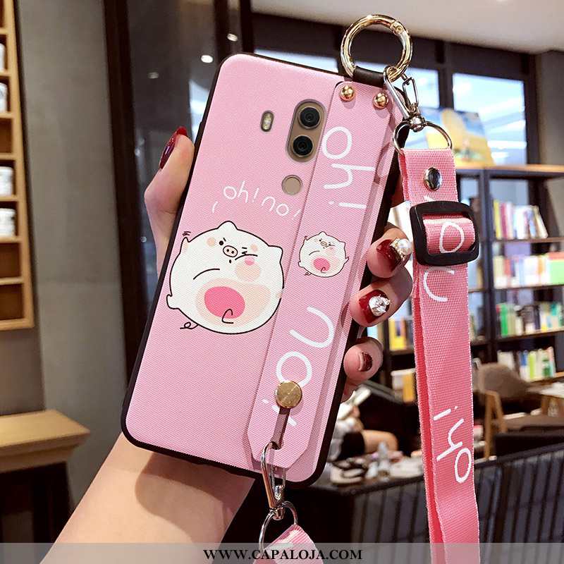 Capas Huawei Mate 10 Pro Personalizada Slim Rosa Fosco, Capa Huawei Mate 10 Pro Desenho Animado Prom