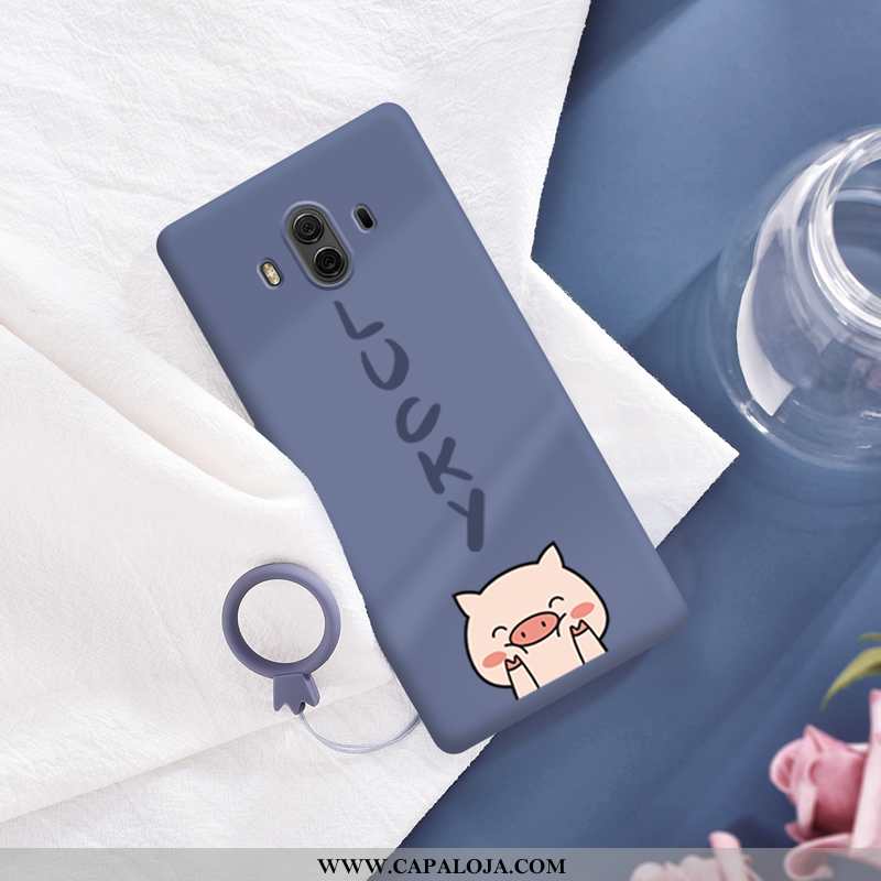 Capas Huawei Mate 10 Protetoras Feminino Bonitos Soft Azul Escuro, Capa Huawei Mate 10 Silicone Onli