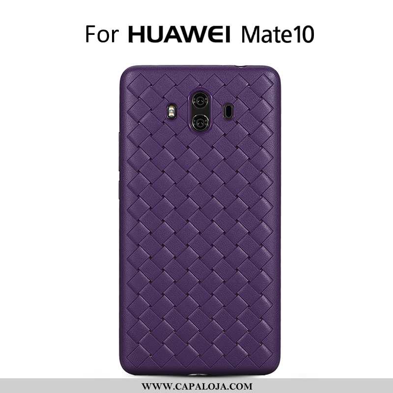 Capas Huawei Mate 10 Super Couro Tendencia Silicone Rosa, Capa Huawei Mate 10 Protetoras Barato