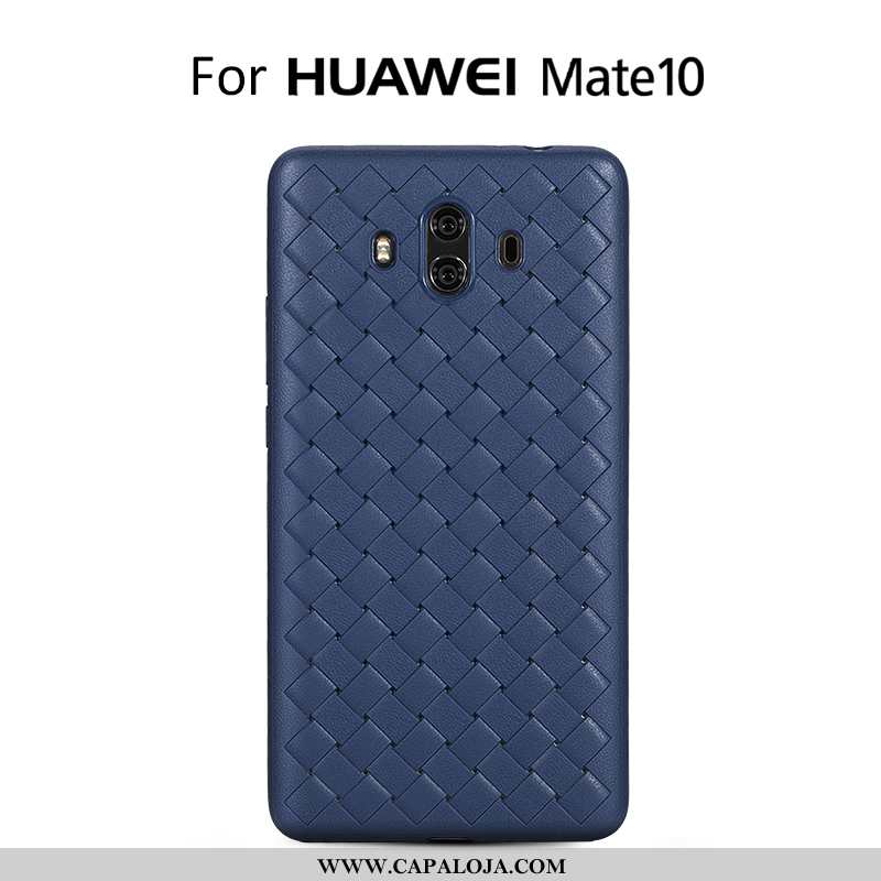 Capas Huawei Mate 10 Super Couro Tendencia Silicone Rosa, Capa Huawei Mate 10 Protetoras Barato