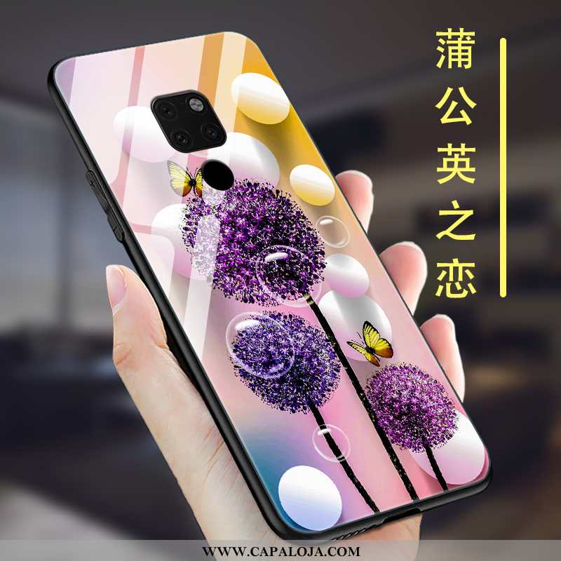 Capas Huawei Mate 20 Fosco Vidro Feminino Criativas Roxo, Capa Huawei Mate 20 Personalizada Venda