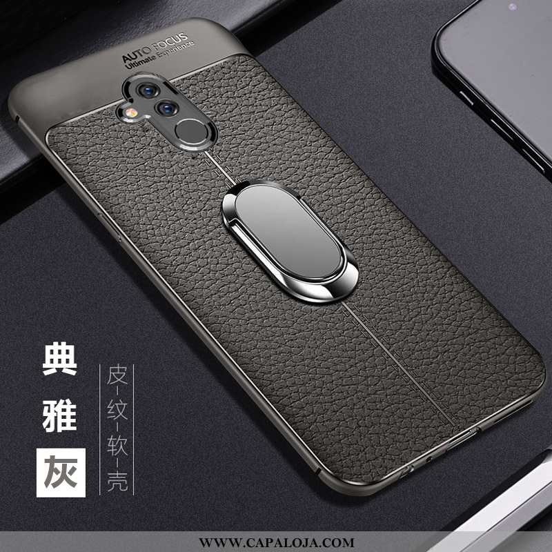 Capas Huawei Mate 20 Lite Silicone Personalizado Telemóvel Aço Preto, Capa Huawei Mate 20 Lite Clara