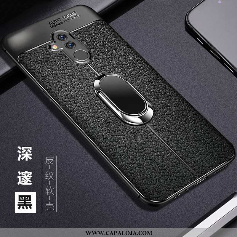 Capas Huawei Mate 20 Lite Silicone Personalizado Telemóvel Aço Preto, Capa Huawei Mate 20 Lite Clara