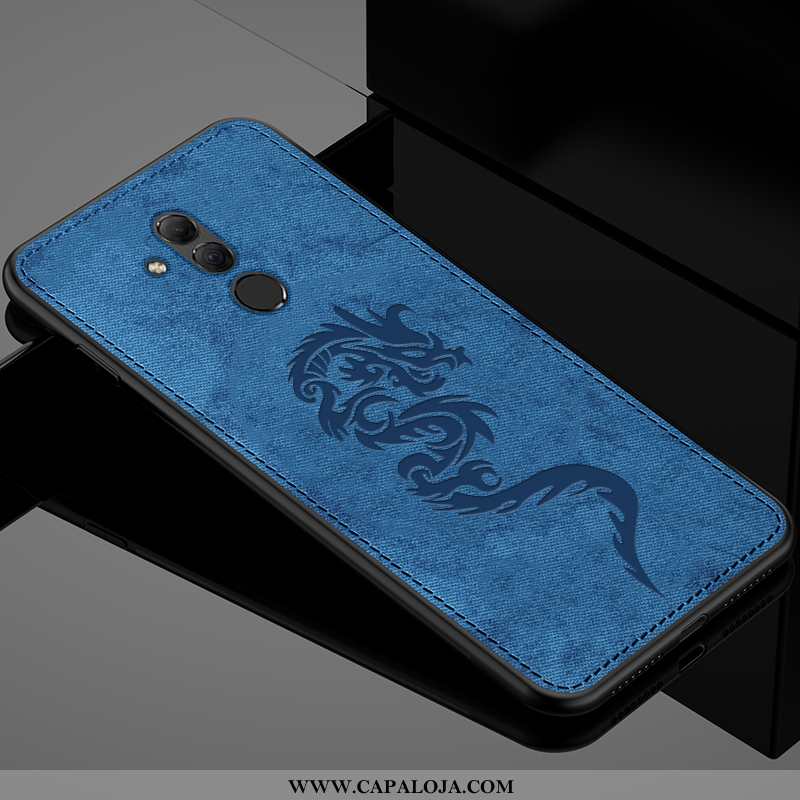 Capas Huawei Mate 20 Lite Silicone Slim Original Antiqueda Azul, Capa Huawei Mate 20 Lite Moda Venda