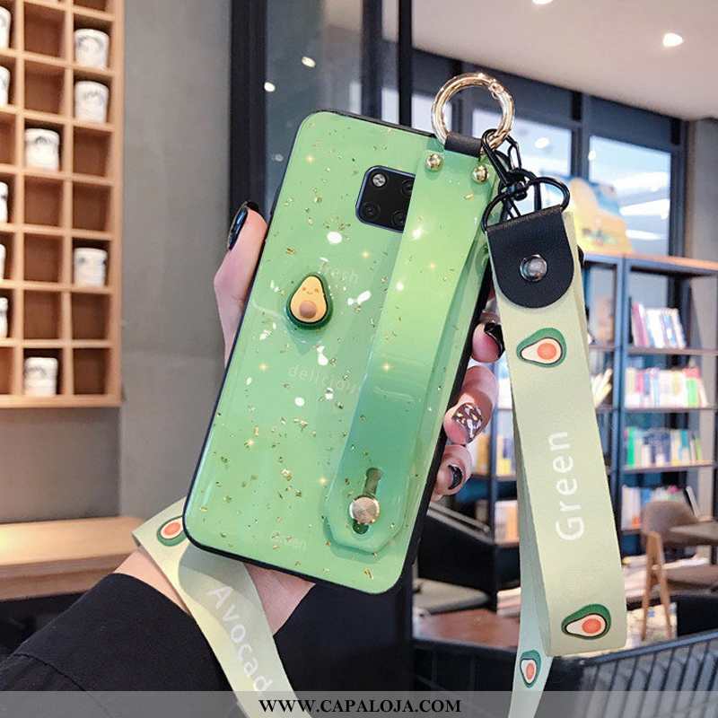 Capas Huawei Mate 20 Pro Cordao Tendencia Fofas Antiqueda Verde, Capa Huawei Mate 20 Pro Criativas B