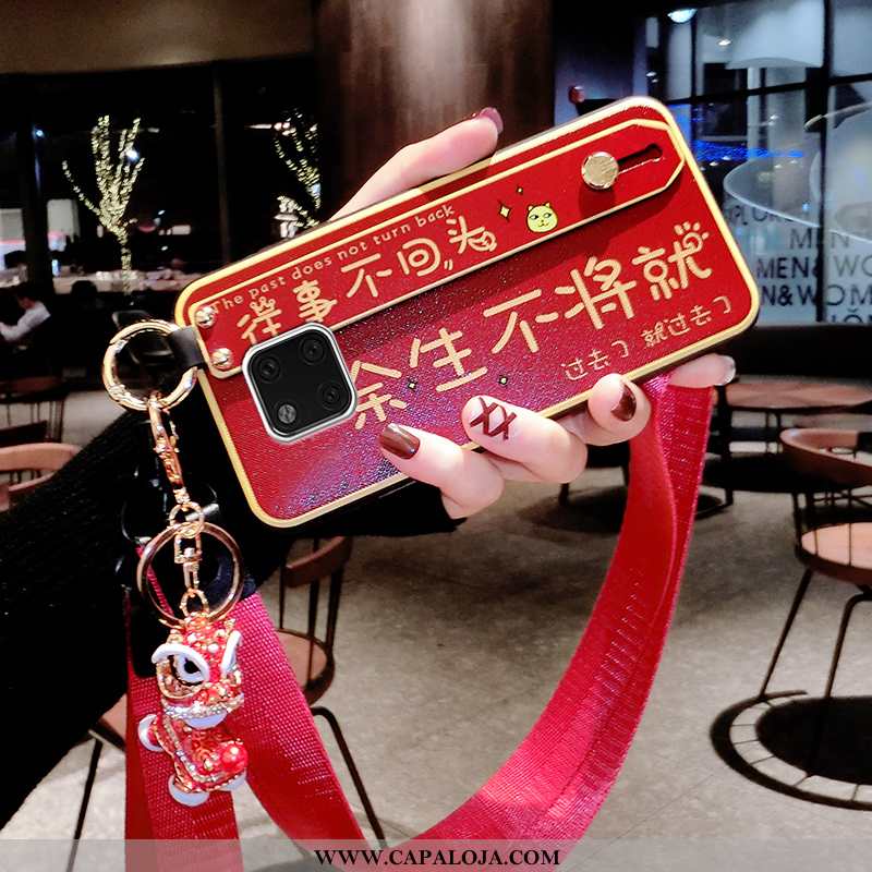 Capas Huawei Mate 20 Pro Personalizado Telemóvel Cordao Tendencia Vermelho, Capa Huawei Mate 20 Pro 