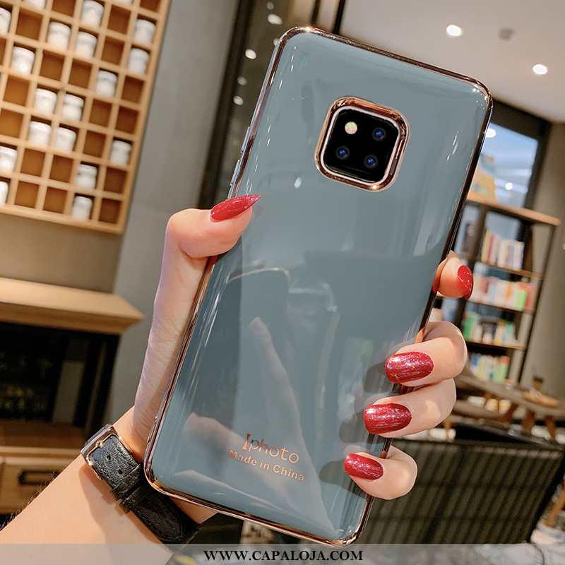 Capas Huawei Mate 20 Pro Silicone Lisas Cases Cinza, Capa Huawei Mate 20 Pro Soft Comprar