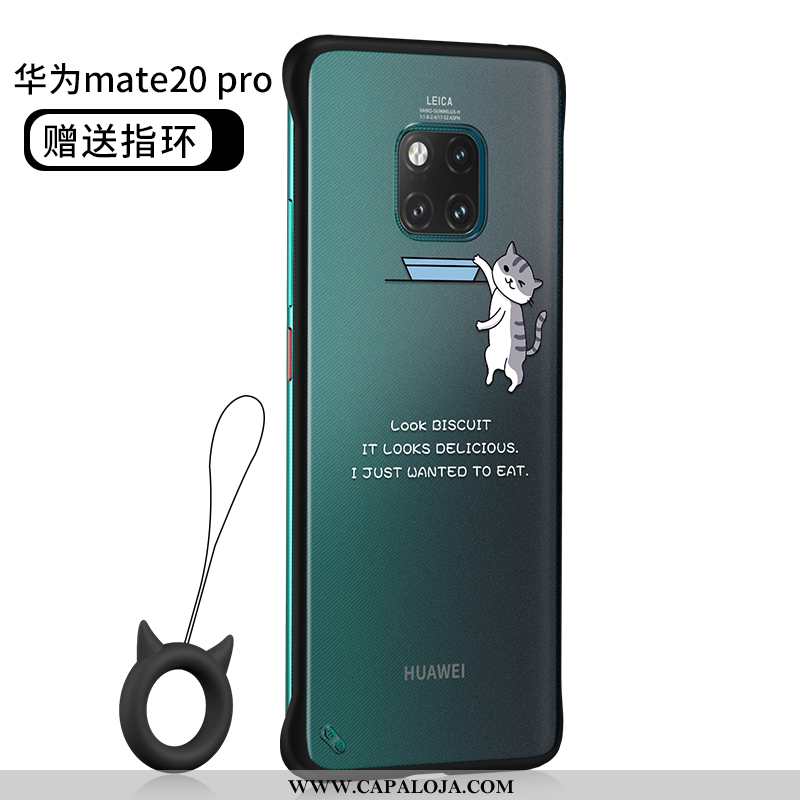 Capas Huawei Mate 20 Pro Silicone Super Desenho Animado Malha Preto, Capa Huawei Mate 20 Pro Clara P