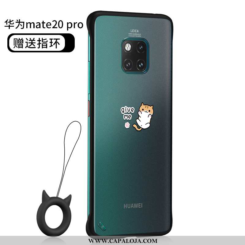 Capas Huawei Mate 20 Pro Silicone Super Desenho Animado Malha Preto, Capa Huawei Mate 20 Pro Clara P