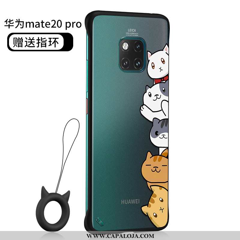 Capas Huawei Mate 20 Pro Silicone Super Desenho Animado Malha Preto, Capa Huawei Mate 20 Pro Clara P