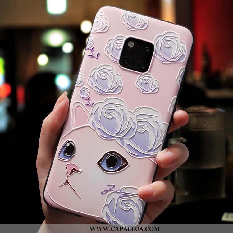 Capas Huawei Mate 20 Pro Soft Personalizado Fosco Rosa, Capa Huawei Mate 20 Pro Super Online