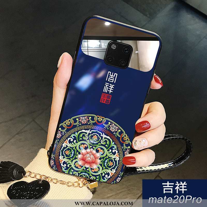 Capas Huawei Mate 20 Pro Vidro Azul Vermelha Nova, Capa Huawei Mate 20 Pro Personalizado Barato