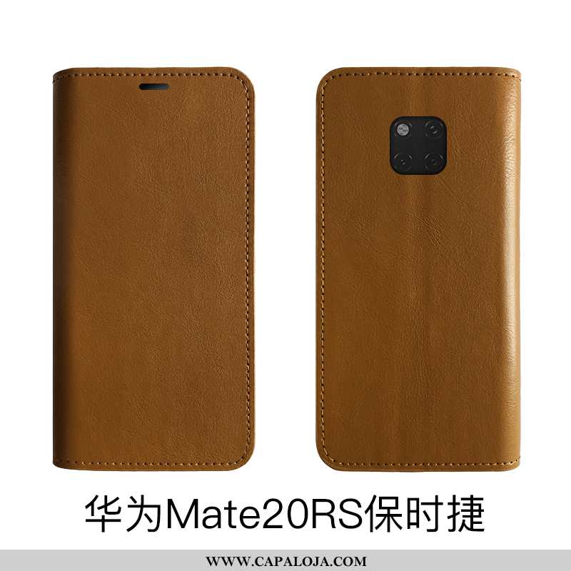 Capas Huawei Mate 20 Rs Couro Legitimo Protetoras Vaca Preto, Capa Huawei Mate 20 Rs Couro Promoção