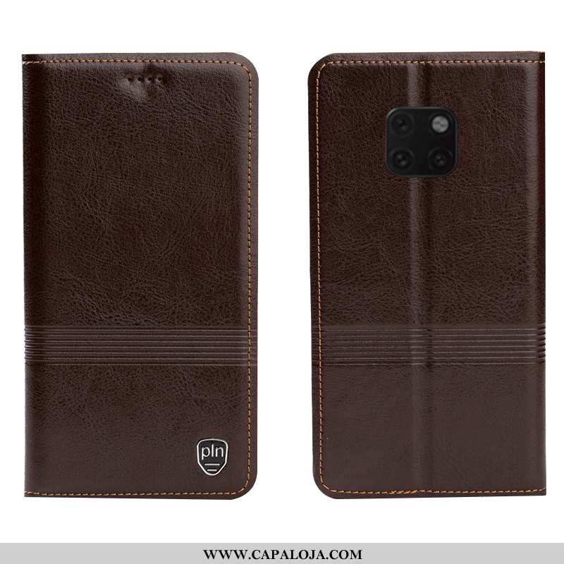 Capas Huawei Mate 20 Rs Protetoras Completa Couro Cases Castanho, Capa Huawei Mate 20 Rs Couro Genuí