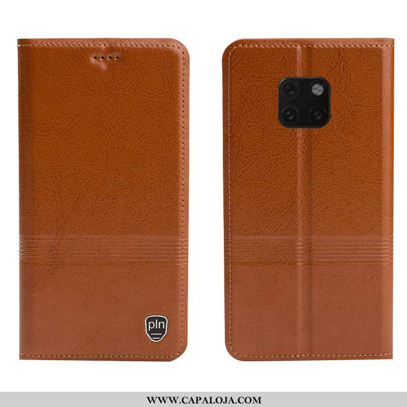 Capas Huawei Mate 20 Rs Protetoras Completa Couro Cases Castanho, Capa Huawei Mate 20 Rs Couro Genuí