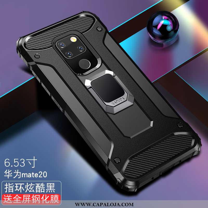 Capas Huawei Mate 20 Silicone Completa Cases Antiqueda Preto, Capa Huawei Mate 20 Fosco Baratas