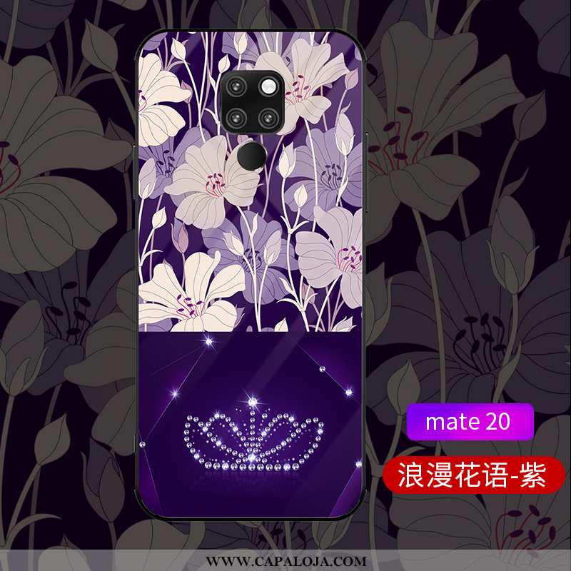 Capas Huawei Mate 20 Vidro De Grau Luxo Protetoras Roxo, Capa Huawei Mate 20 Personalizado Online