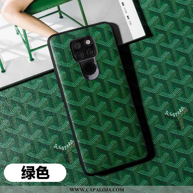 Capas Huawei Mate 20 X Couro Telemóvel Feminino Verde, Capa Huawei Mate 20 X Tendencia Barato