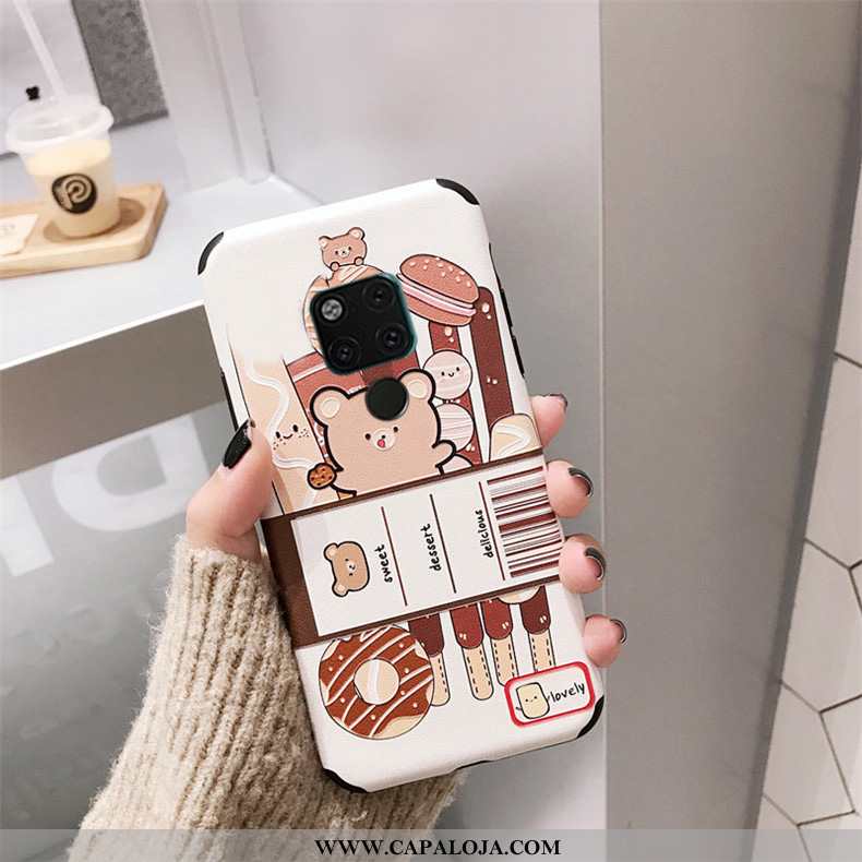 Capas Huawei Mate 20 X Protetoras Antiqueda Fofas Vermelha Branco, Capa Huawei Mate 20 X Silicone On