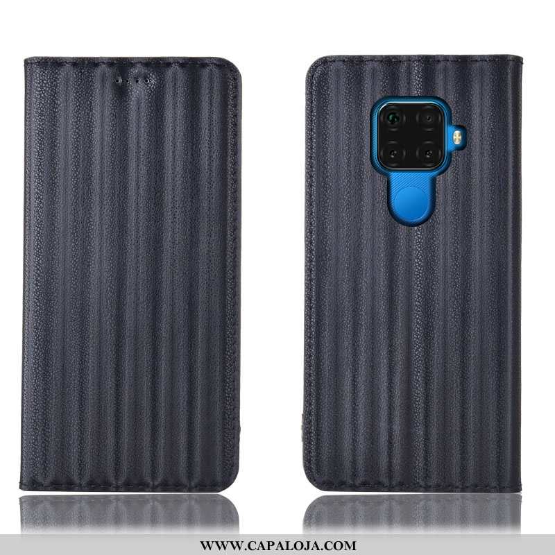 Capas Huawei Mate 30 Lite Couro Legitimo Cover Gradiente Cases Azul Escuro, Capa Huawei Mate 30 Lite