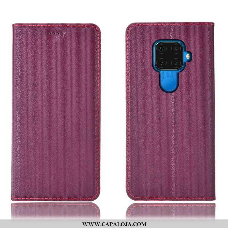 Capas Huawei Mate 30 Lite Couro Legitimo Cover Gradiente Cases Azul Escuro, Capa Huawei Mate 30 Lite