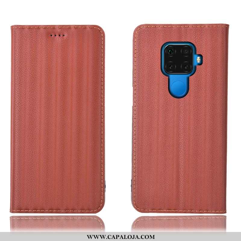 Capas Huawei Mate 30 Lite Couro Legitimo Cover Gradiente Cases Azul Escuro, Capa Huawei Mate 30 Lite