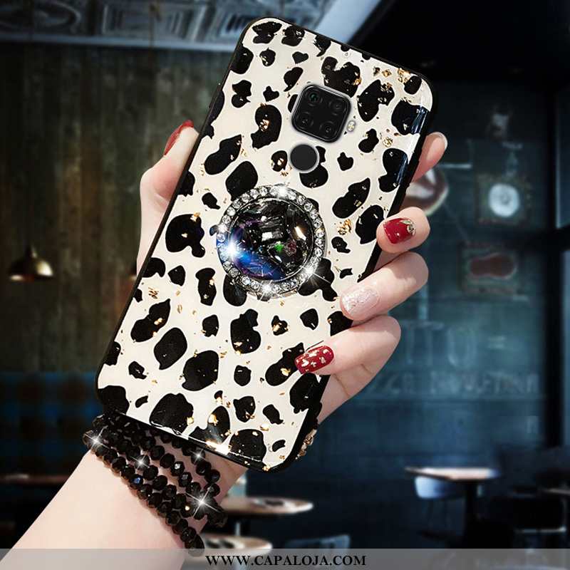 Capas Huawei Mate 30 Lite Personalizada Preto Protetoras Leopardo, Capa Huawei Mate 30 Lite Soft Bar