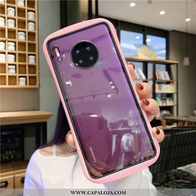 Capas Huawei Mate 30 Pro Clara Casal Cor De Contraste Rosa, Capa Huawei Mate 30 Pro Criativas Venda