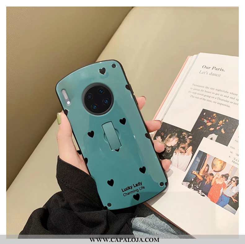 Capas Huawei Mate 30 Pro Criativas Malha Casal Verde, Capa Huawei Mate 30 Pro Protetoras Venda