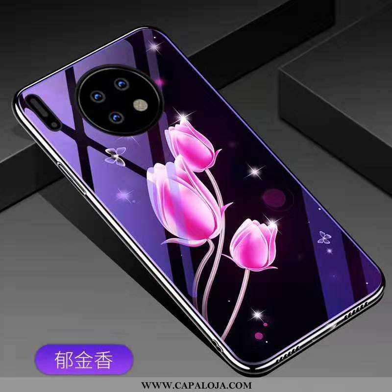 Capas Huawei Mate 30 Pro Moda Antiqueda Tendencia Roxo, Capa Huawei Mate 30 Pro Personalizada Barato