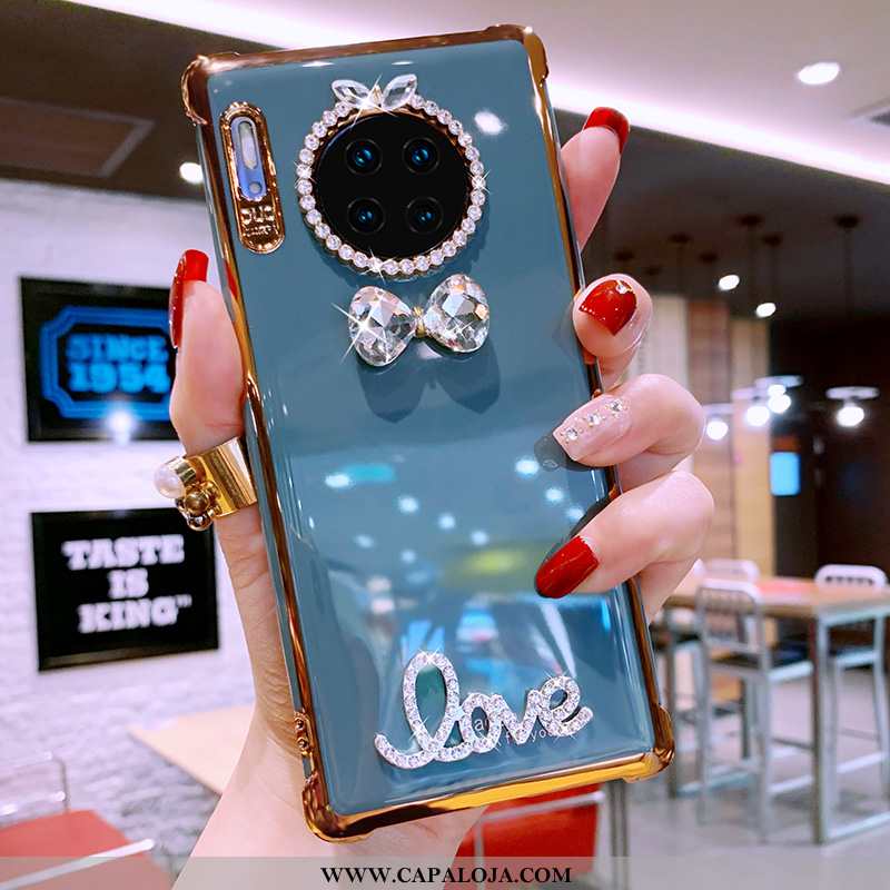 Capas Huawei Mate 30 Pro Protetoras Soft Luxo Cases Azul, Capa Huawei Mate 30 Pro Strass Baratas