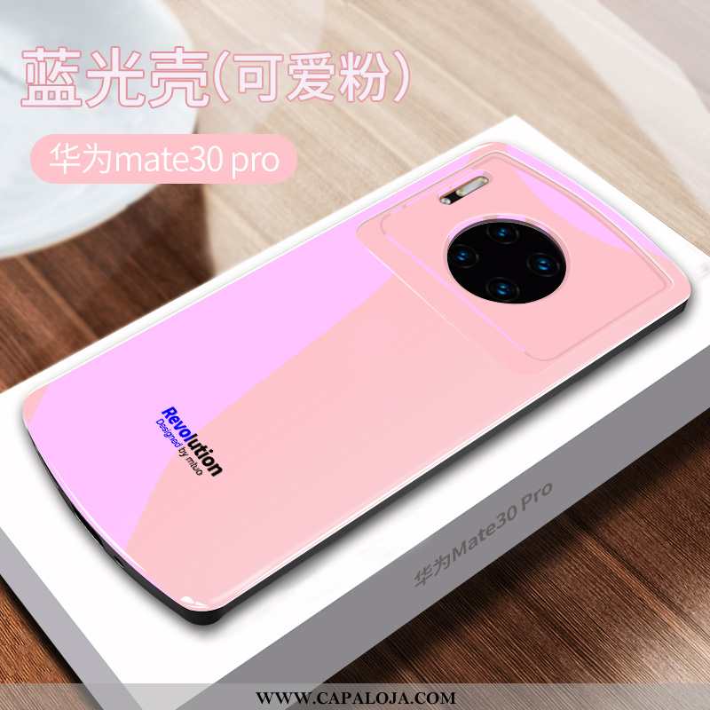 Capas Huawei Mate 30 Pro Silicone Cases Antiqueda Rosa, Capa Huawei Mate 30 Pro Criativas Baratas