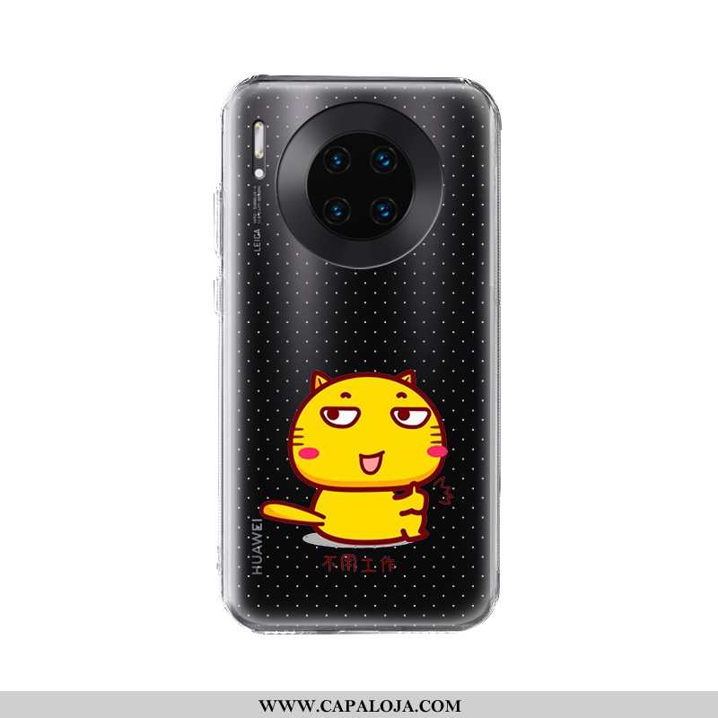 Capas Huawei Mate 30 Pro Transparente Protetoras Silicone Preto, Capa Huawei Mate 30 Pro Criativas B