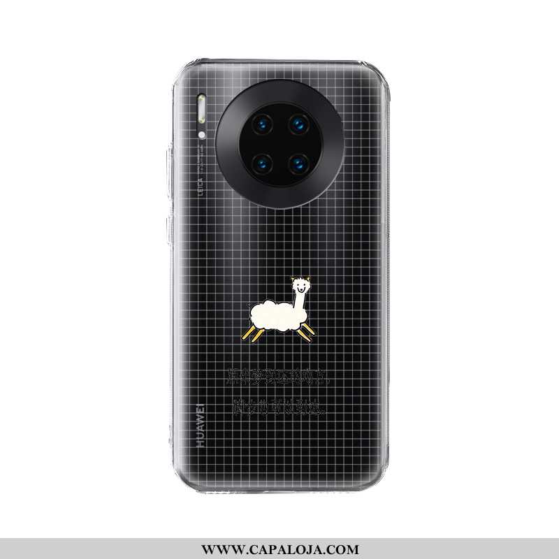 Capas Huawei Mate 30 Pro Transparente Protetoras Silicone Preto, Capa Huawei Mate 30 Pro Criativas B