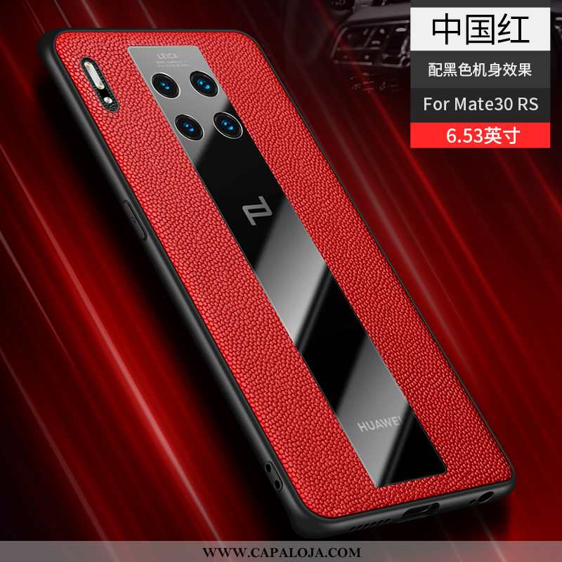 Capas Huawei Mate 30 Rs Slim Clara Legitimo Vermelha Super Vermelho, Capa Huawei Mate 30 Rs Couro Pr