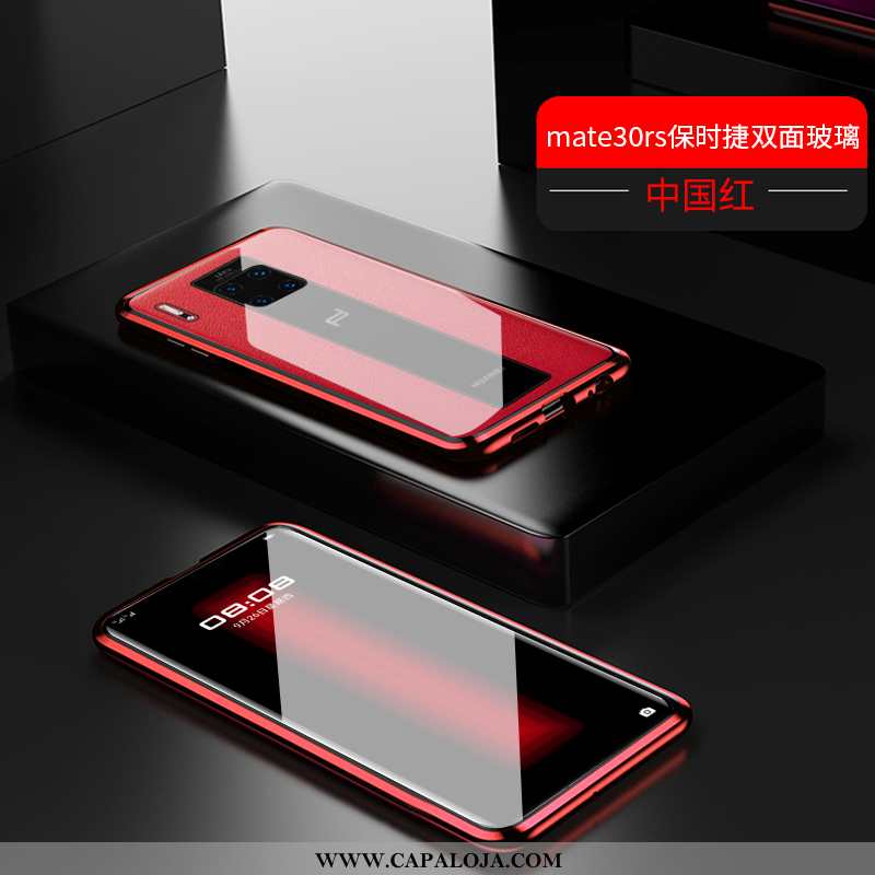 Capas Huawei Mate 30 Rs Transparente Vermelha Masculino De Grau Vermelho, Capa Huawei Mate 30 Rs Met