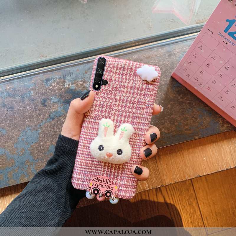 Capas Huawei Nova 5t Desenho Animado Rosa Telemóvel Feminino, Capa Huawei Nova 5t Bonitos Comprar