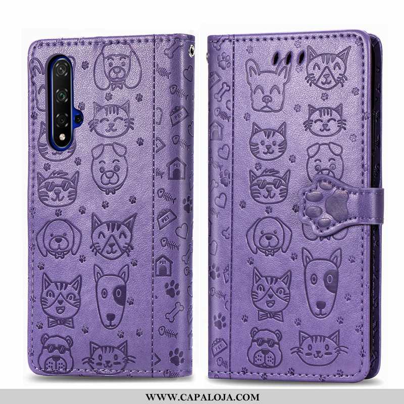 Capas Huawei Nova 5t Desenho Animado Telemóvel Feminino Roxa Roxo, Capa Huawei Nova 5t Bonitos Barat