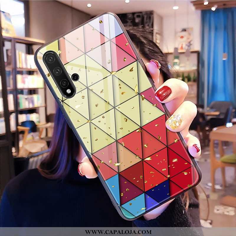 Capas Huawei Nova 5t Personalizada Malha Feminino Estiloso Colorido, Capa Huawei Nova 5t Protetoras 