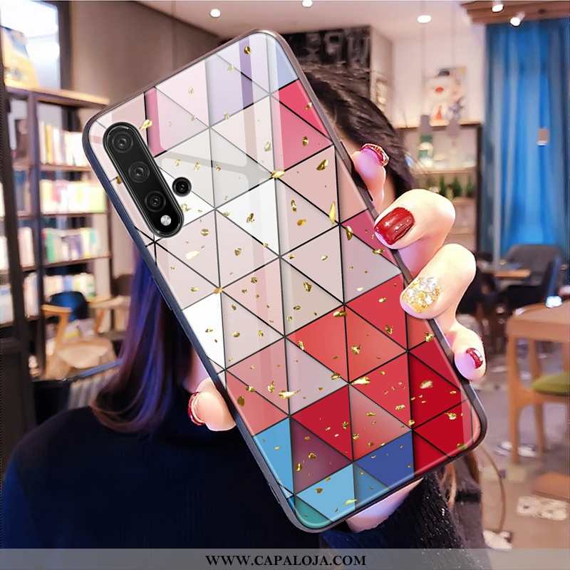 Capas Huawei Nova 5t Personalizada Malha Feminino Estiloso Colorido, Capa Huawei Nova 5t Protetoras 