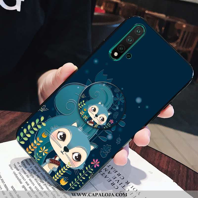 Capas Huawei Nova 5t Silicone Cases Pequena Soft Verde, Capa Huawei Nova 5t Desenho Animado Baratas