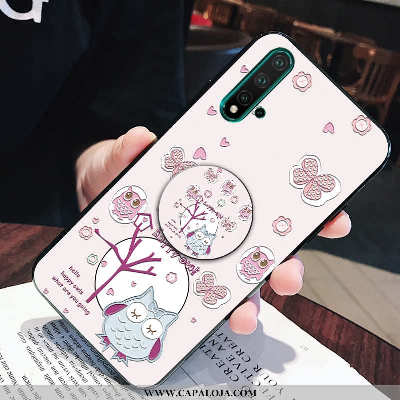 Capas Huawei Nova 5t Slim Personalizado Silicone Nova Rosa, Capa Huawei Nova 5t Soft Baratas