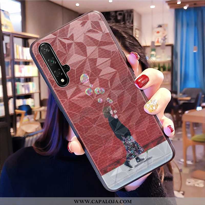 Capas Huawei Nova 5t Soft Diamond Telemóvel Vermelha Verde, Capa Huawei Nova 5t Malha Baratas