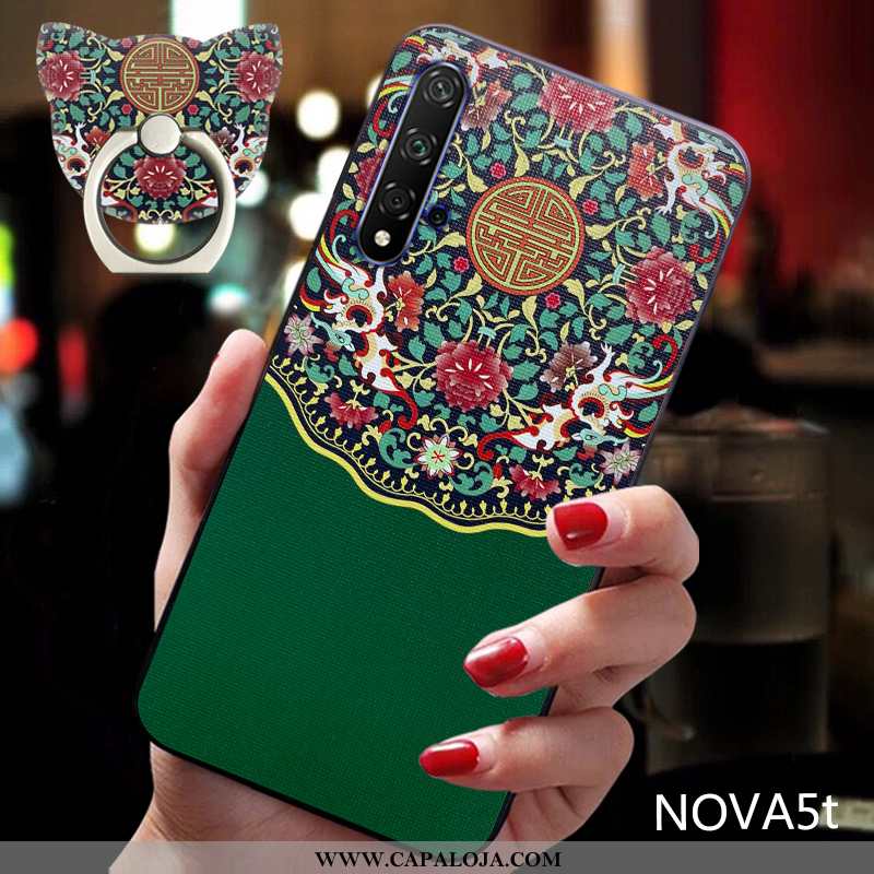 Capas Huawei Nova 5t Soft Feminino Silicone Vermelha Verde, Capa Huawei Nova 5t Protetoras Venda