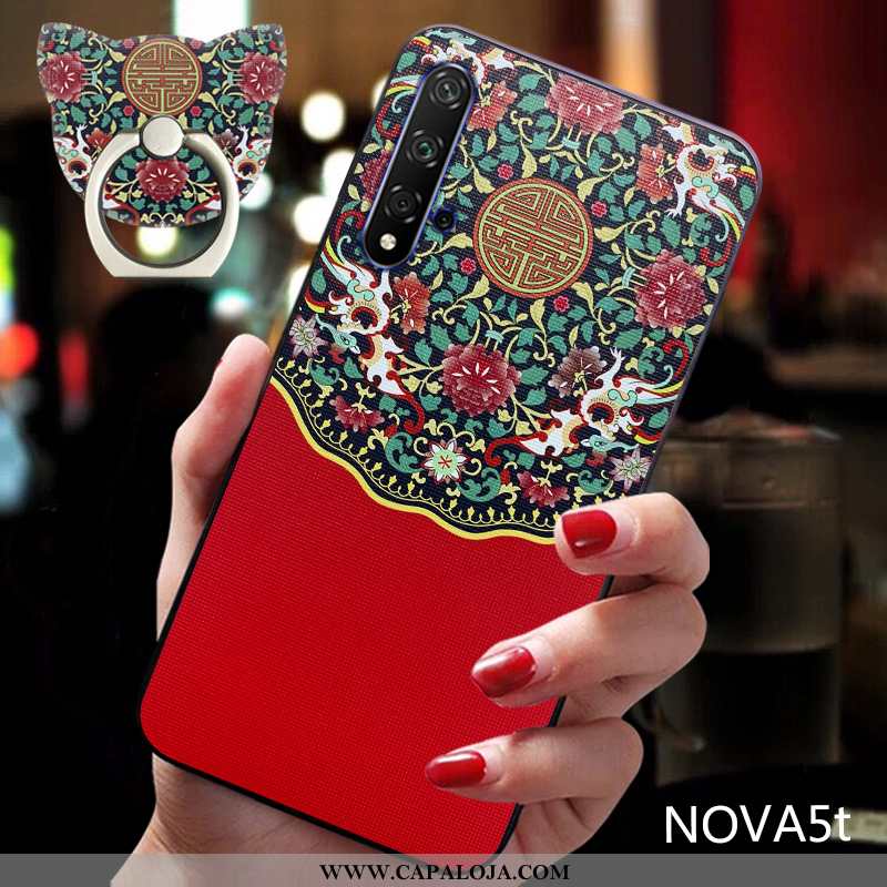 Capas Huawei Nova 5t Soft Feminino Silicone Vermelha Verde, Capa Huawei Nova 5t Protetoras Venda