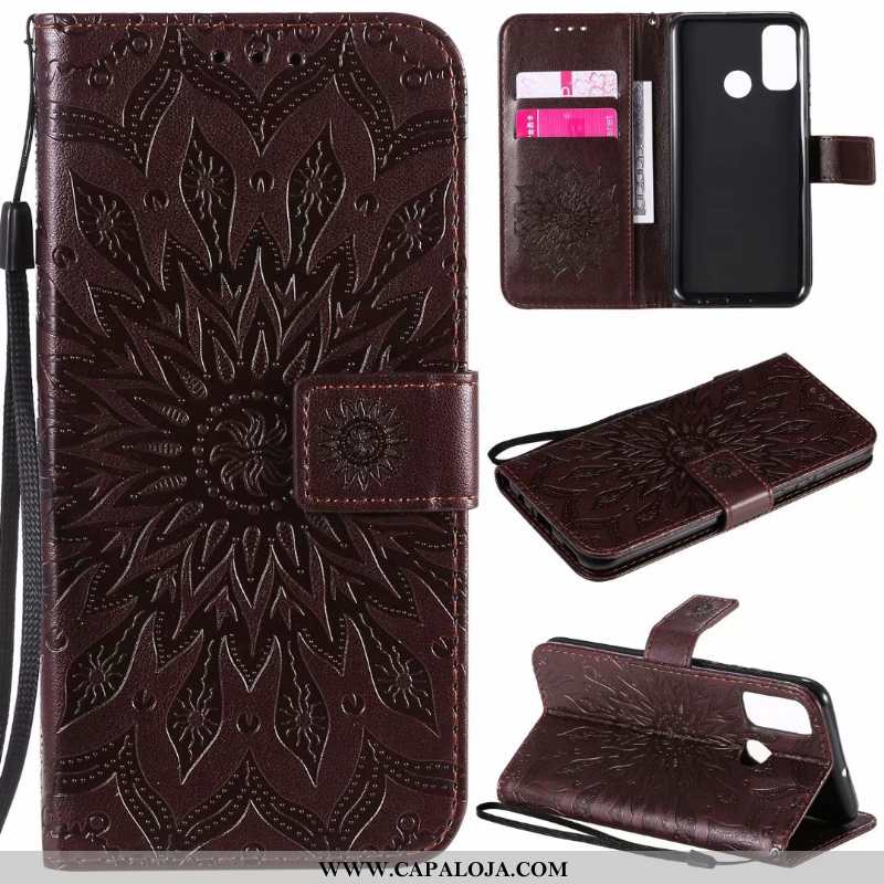 Capas Huawei P Smart 2020 Couro Antiqueda Azul, Capa Huawei P Smart 2020 Telemóvel Venda