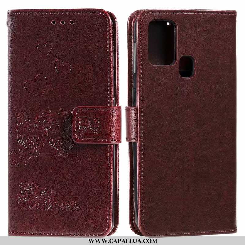 Capas Huawei P Smart 2020 Couro Telemóvel Cases Cover Roxo, Capa Huawei P Smart 2020 Online